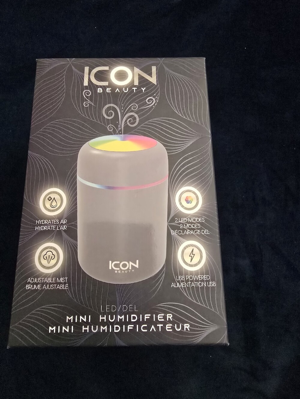 New!! Icon Beauty LED Mini Humidifier, Perfect For Travel!